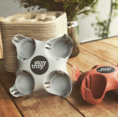 Stay tray, Sustainable Recycled Plastic Cup Holders