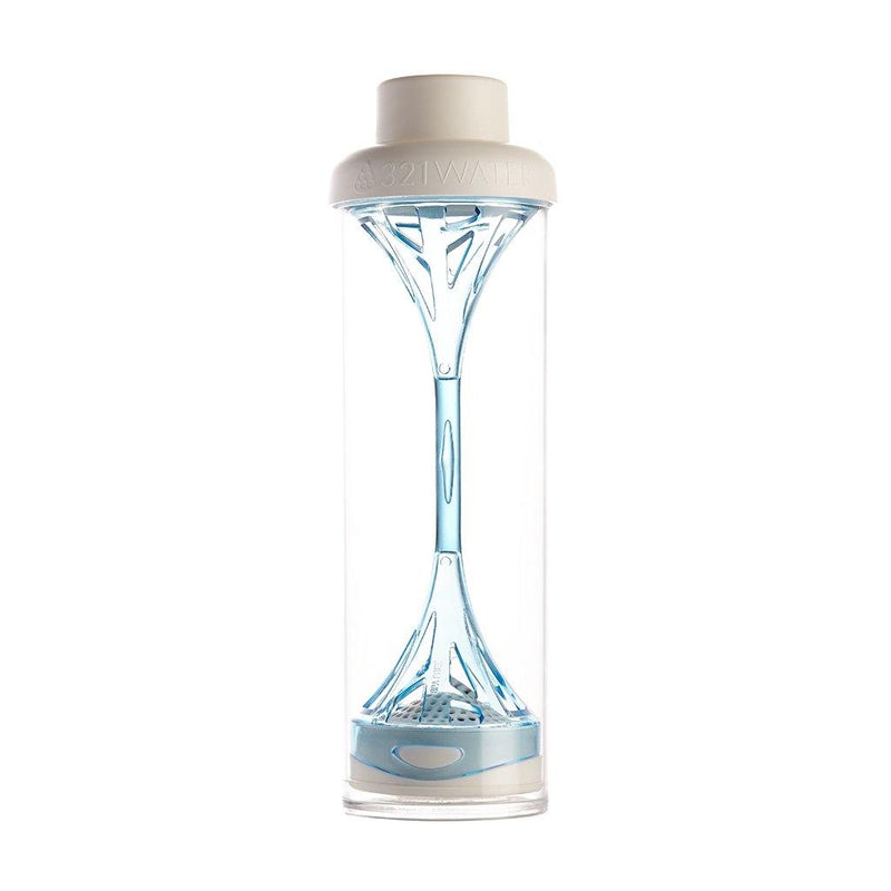 321 Water Bottle With Translucent Blue Filter Use With Stay tray Reusable Drinks Tray