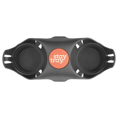 Classic Stay tray 2 Cup Reusable Drinks Tray Cloud with Sunrise and White Centre